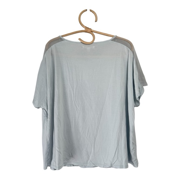 HoneyLove Blisswear Pajama Set with Mesh Panel Detail Glacier Blue Size XL - Picture 4 of 16